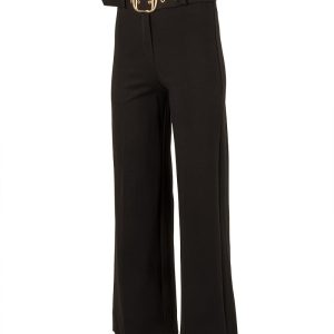 Zwarte pantalon met wijde pijp van Gasolina - Afbeelding 2