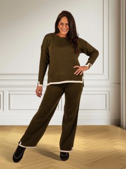 Groen comfy pak bies