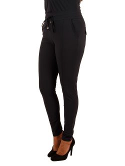 Donkerblauwe travelstof broek van Mi Piace