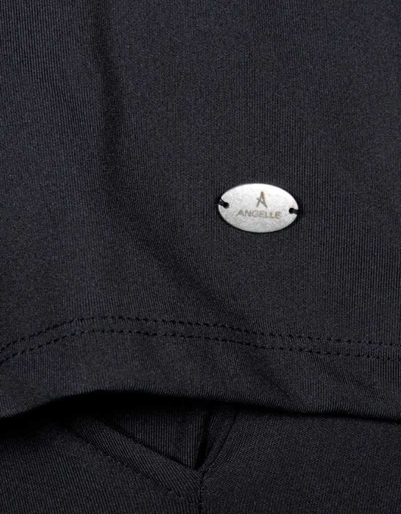 Zwarte travel stof blazer van Angelle Milan - Afbeelding 5