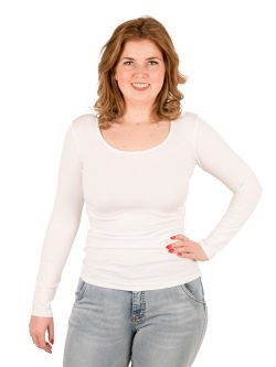 Wit shirt lange mouw van Gemma Ricceri