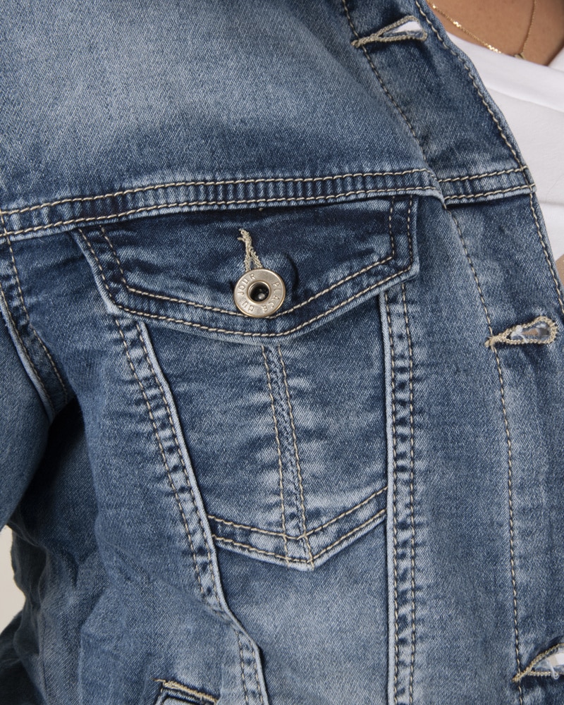 Spijkerjack stretch van Place du Jour - Afbeelding 5