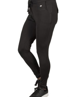 Zwarte travel stof broek van Angelle Milan