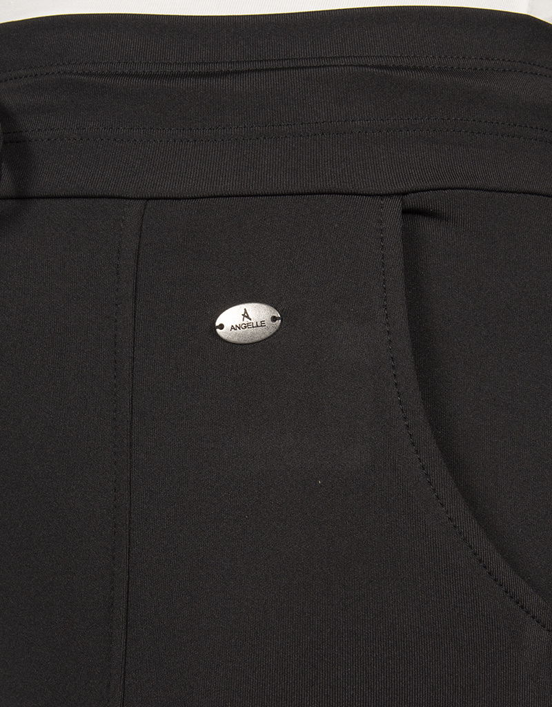 Zwarte travel stof broek van Angelle Milan - Afbeelding 6