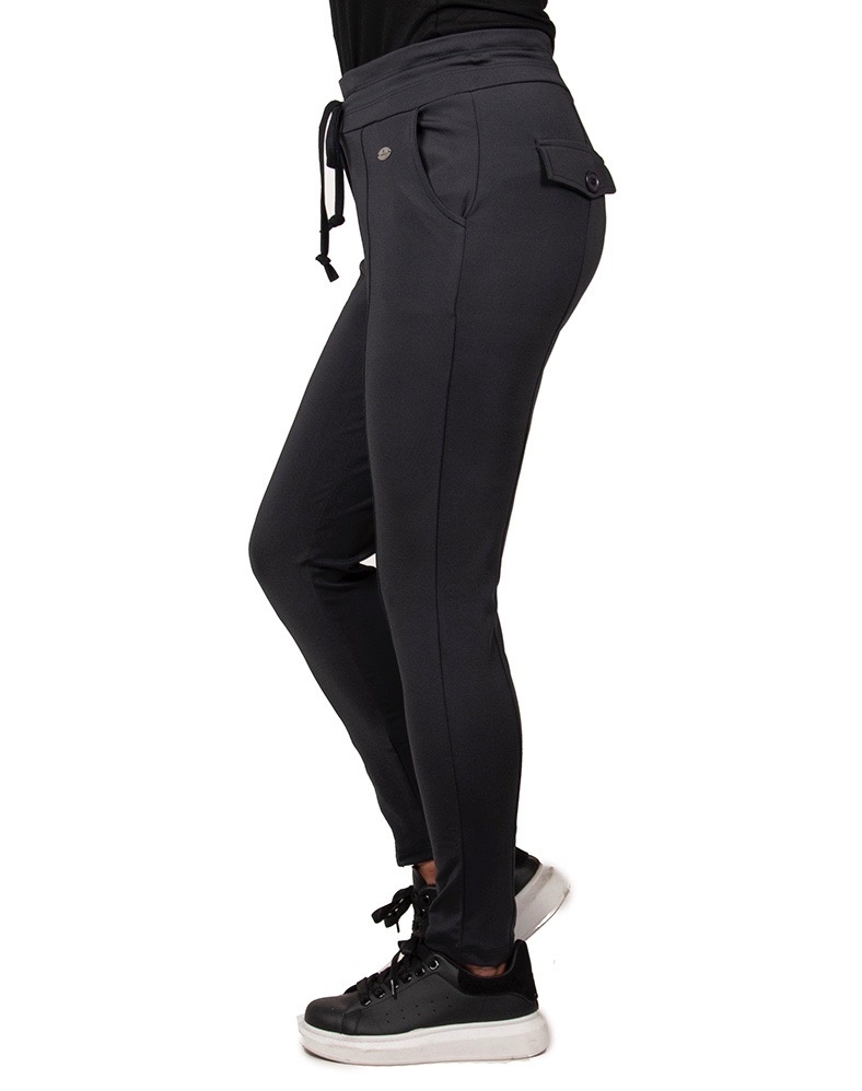 Marine travel stof broek van Angelle Milan - Afbeelding 3