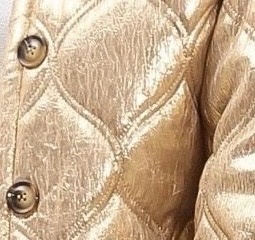 Gewatteerde goudkleurige jasje Inspiration Studio - Afbeelding 4