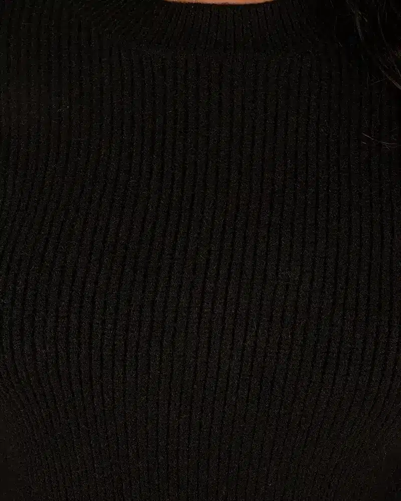 Zwarte gebreide trui van My Way - Afbeelding 4