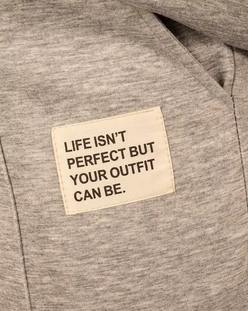 Lichtgrijs joggingpak lange mouw - Afbeelding 3