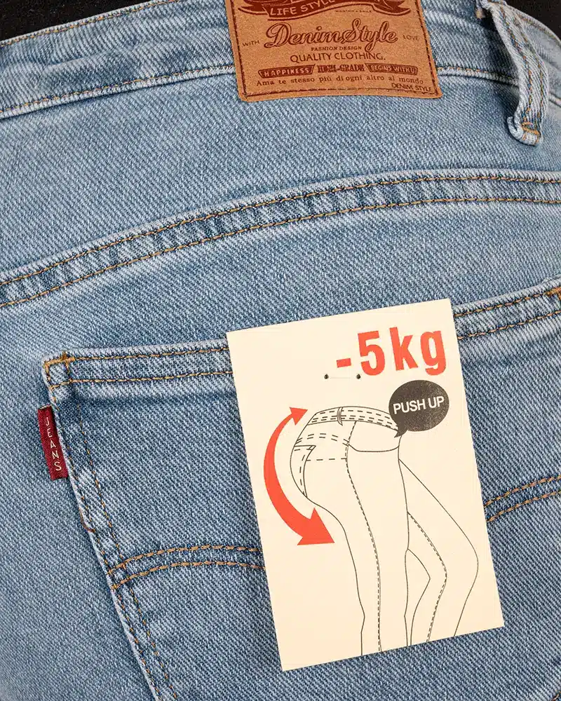 Light blue straight jeans van FS Fashion - Afbeelding 5