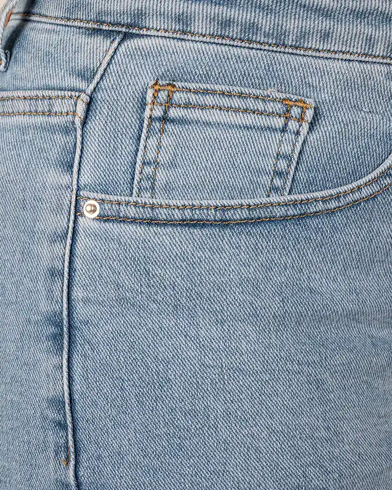 Light blue straight jeans van FS Fashion - Afbeelding 7