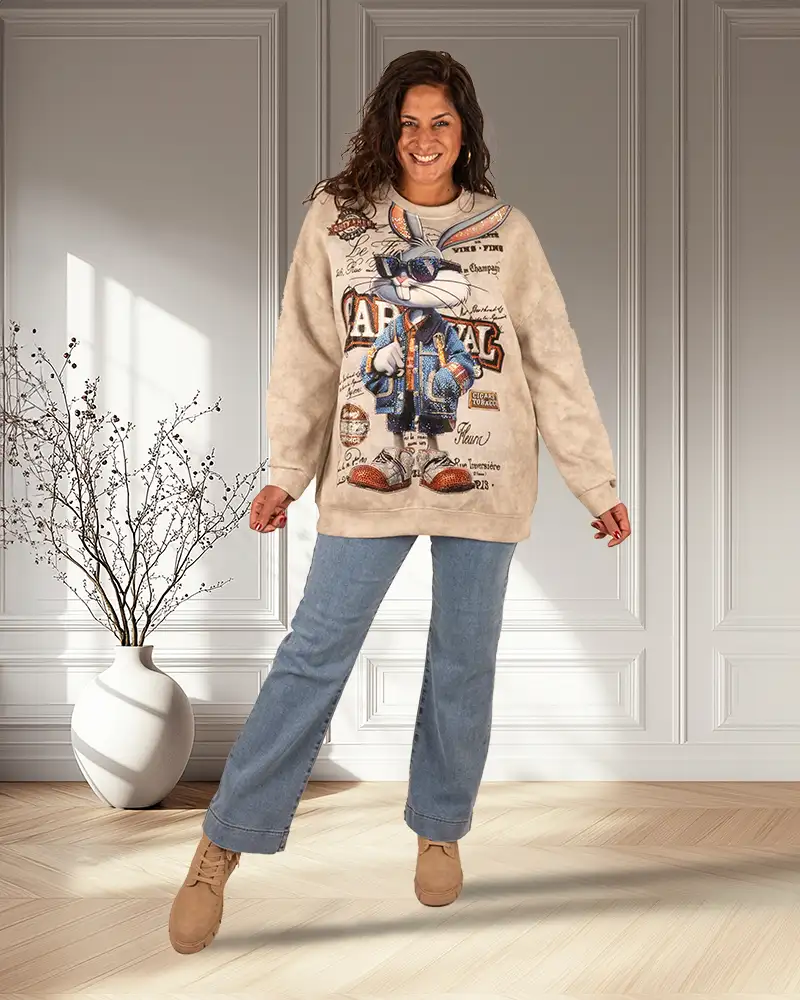 Light blue straight jeans van FS Fashion - Afbeelding 4