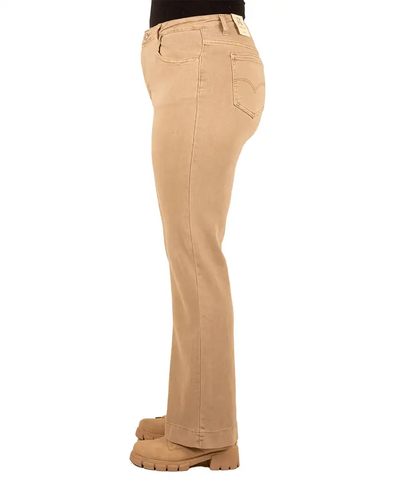 Beige straight jeans van FS Fashion - Afbeelding 3