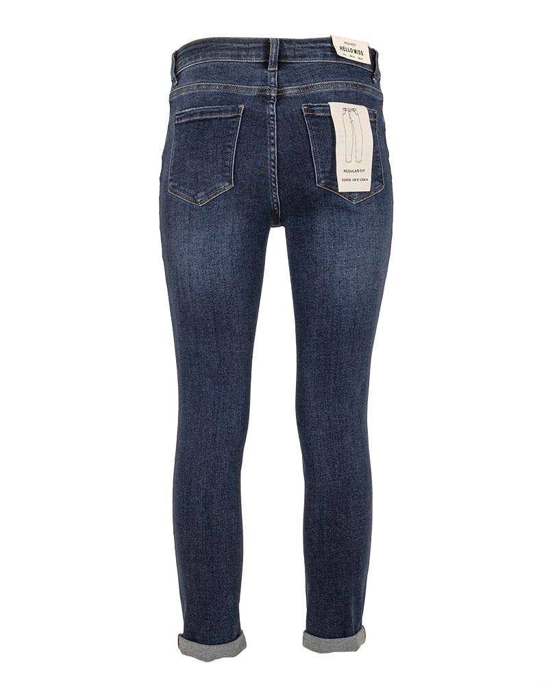 Blue reular fit jeans van Hello Miss - Afbeelding 4