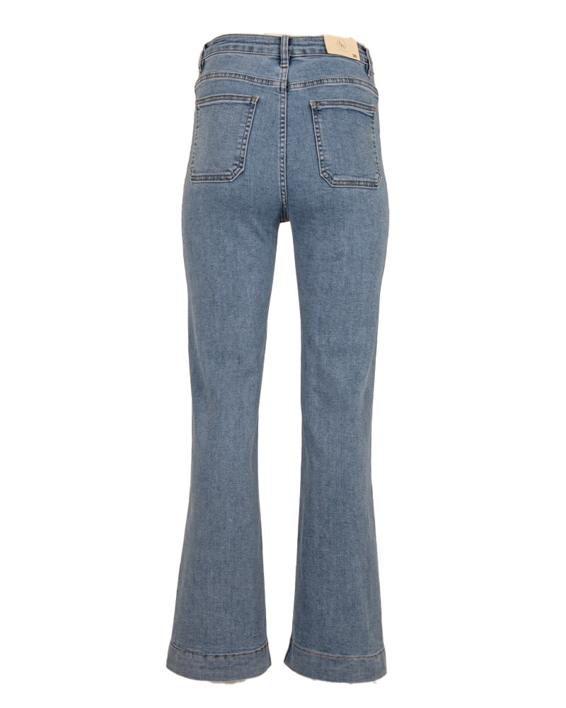 Light blue flared jeans van Folyrose - Afbeelding 5
