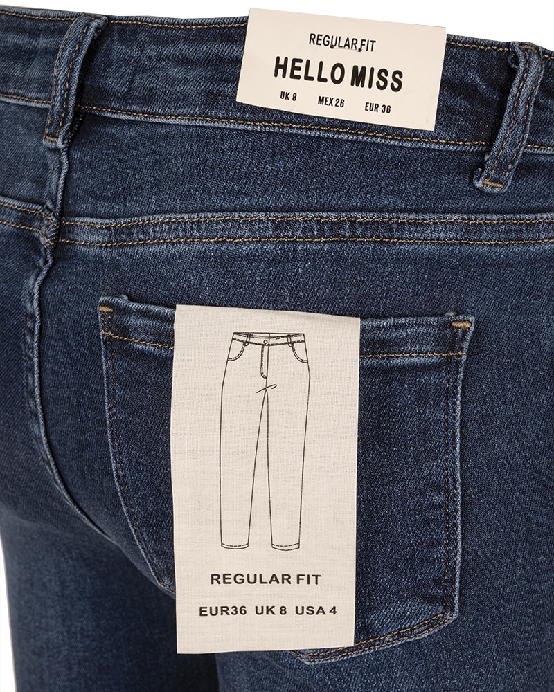 Blue reular fit jeans van Hello Miss - Afbeelding 7