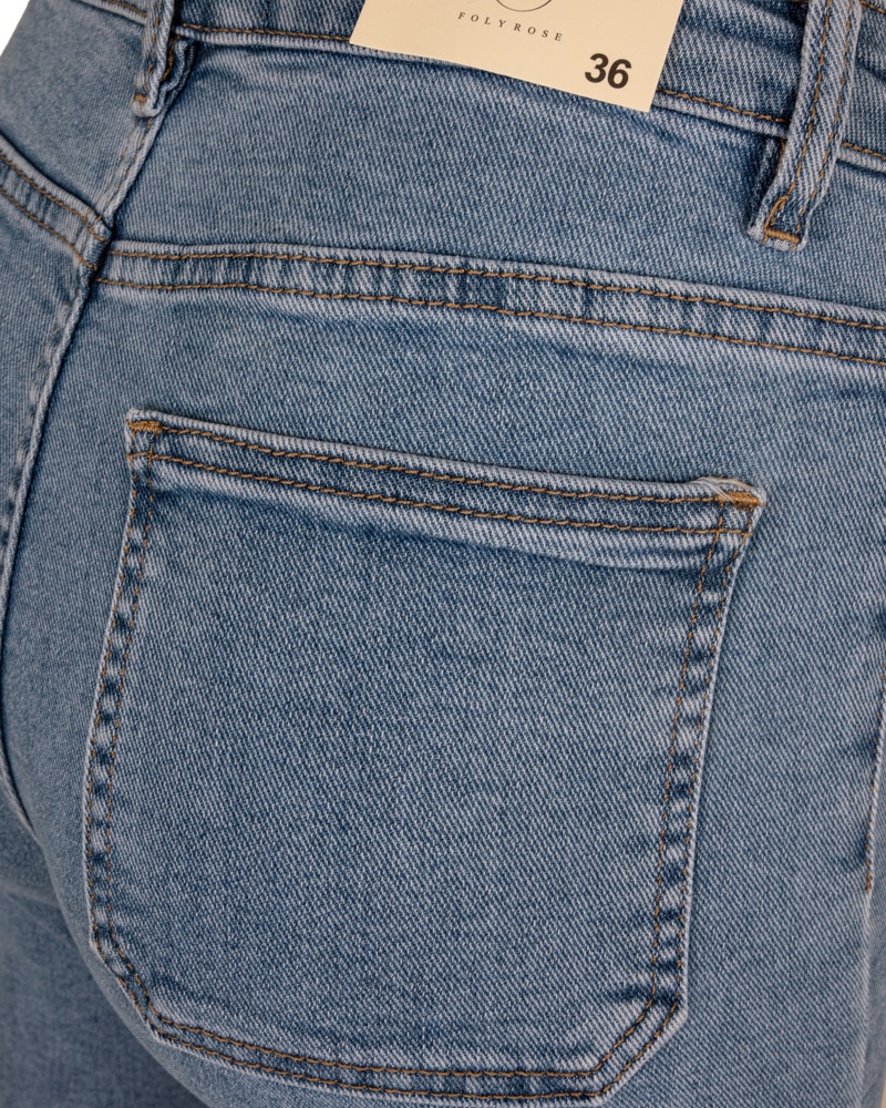 Light blue flared jeans van Folyrose - Afbeelding 8