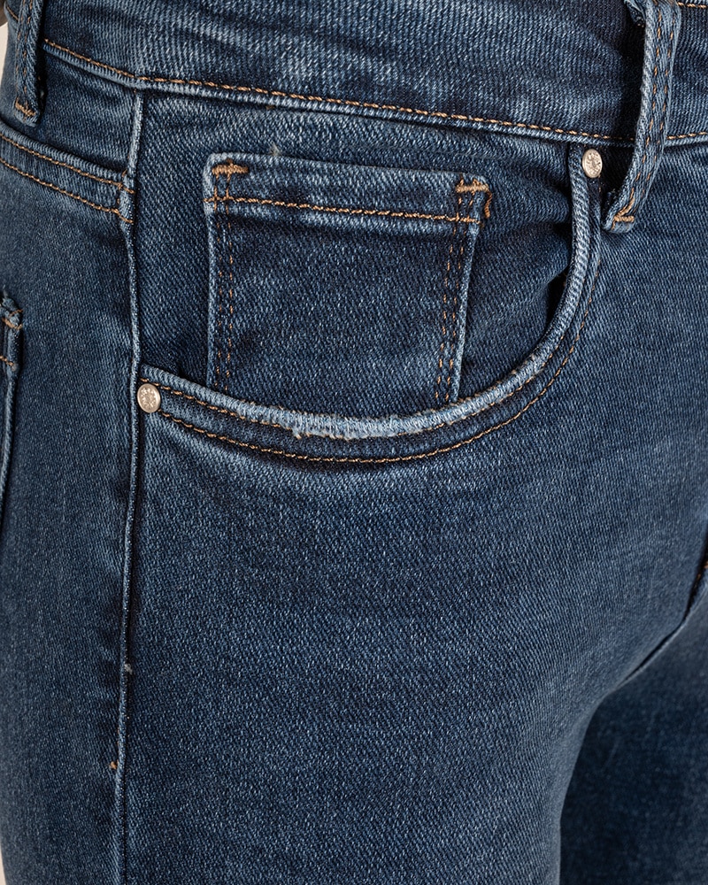 Blue high waist skinny jeans van Hello Miss - Afbeelding 5