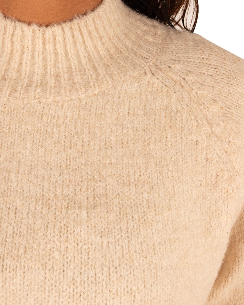 Beige trui glitter van Lamiar - Afbeelding 5