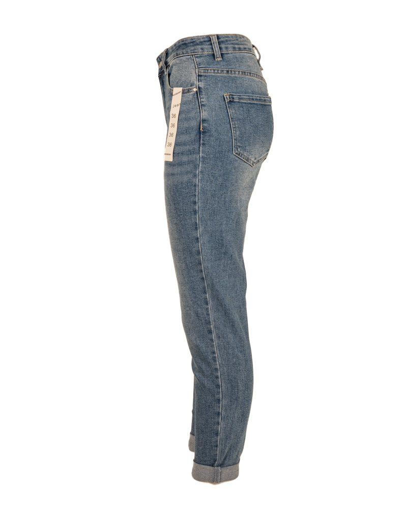 Blue high waist mom jeans van Redberry - Afbeelding 4