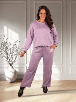Lila joggingpak met lange mouw van El-Vita
