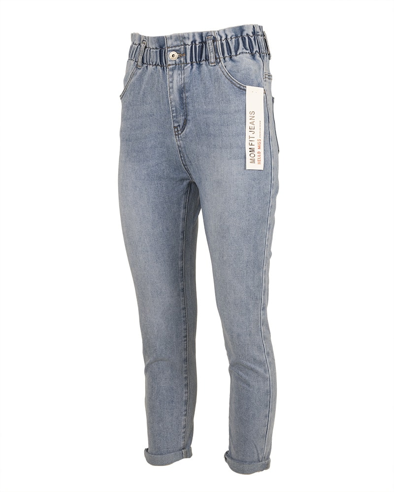 Light blue high waist mom jeans van Hello Miss