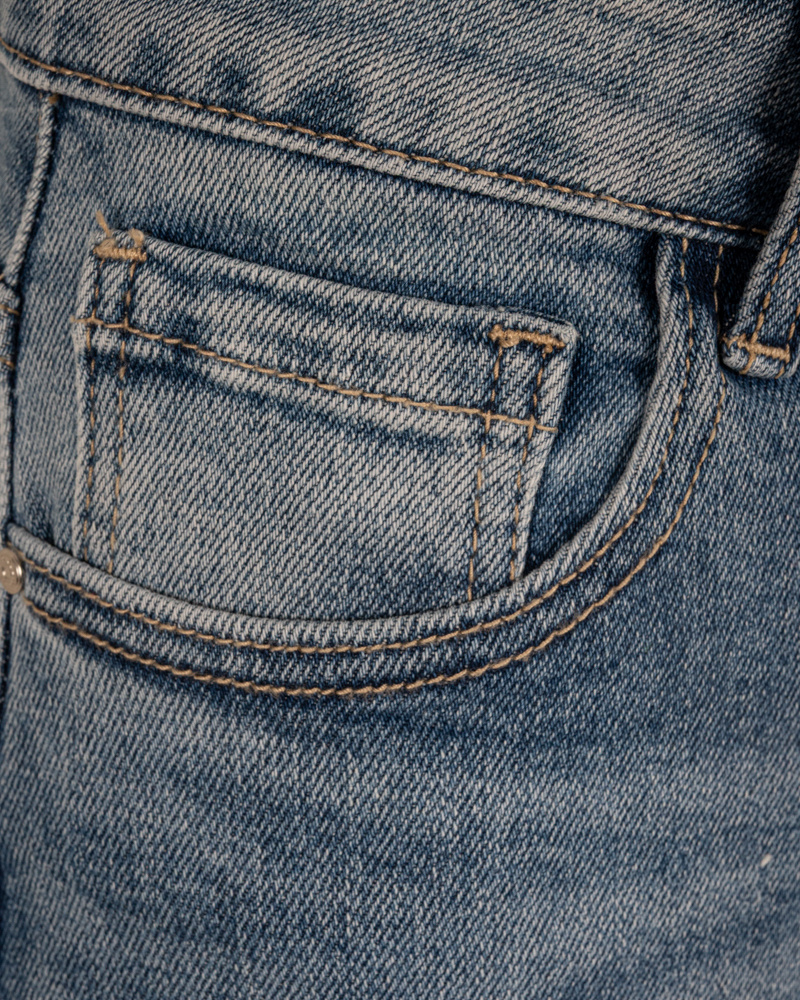 Blue high waist mom jeans van Redberry - Afbeelding 7