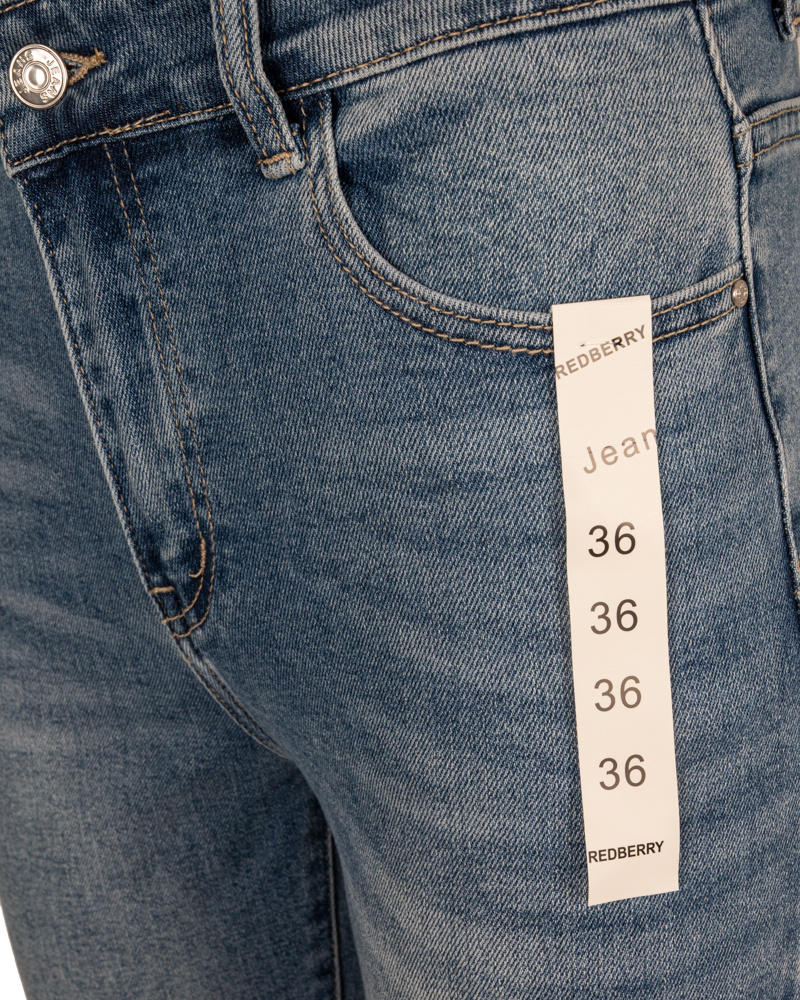 Blue high waist mom jeans van Redberry - Afbeelding 8