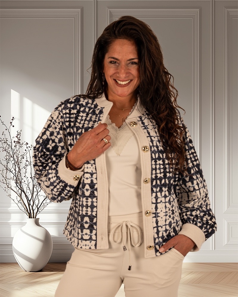 Licht beige travelstof hemdje met brede kant van Mi Piace - Afbeelding 5