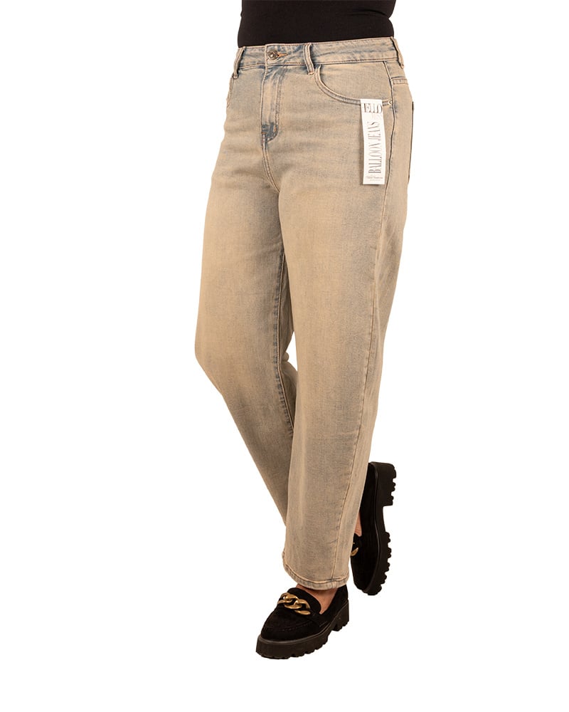 Blue jeans balloon fit dirty wash van Hello Miss - Afbeelding 3