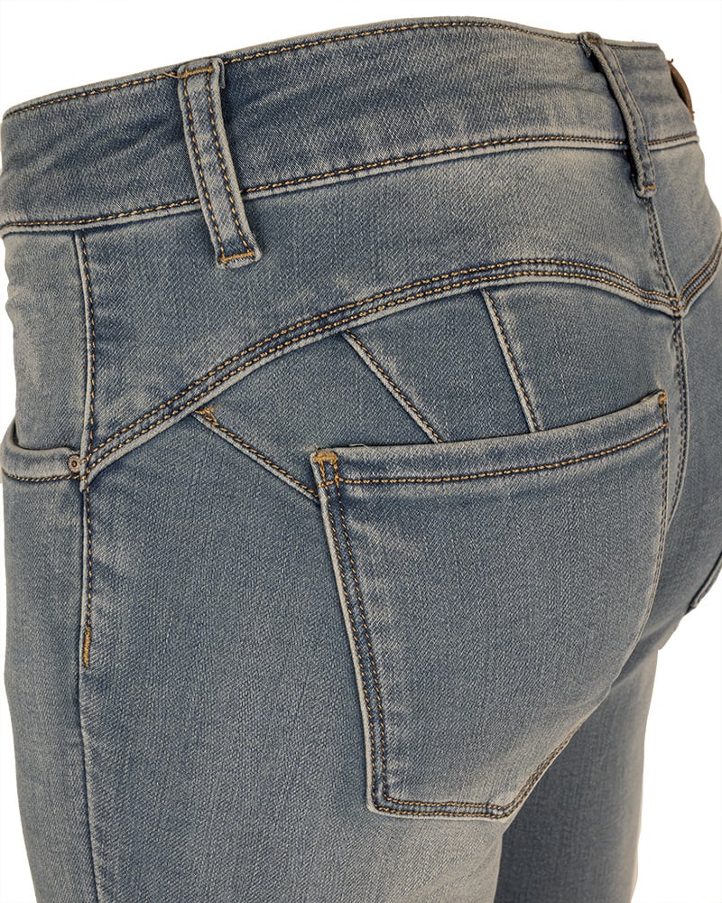 Mid blue push-up skinny jeans van Toxik - Afbeelding 6