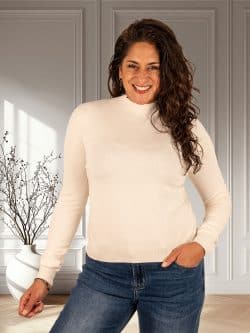 Ecru shirt lange mouw van Aviva