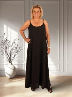 Zwarte lange jurk van El-Vita