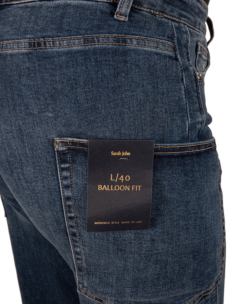 Blue jeans balloon fit van Sarah John - Afbeelding 5