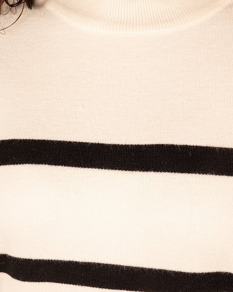 Ecru/zwart trui van Moocci - Afbeelding 4