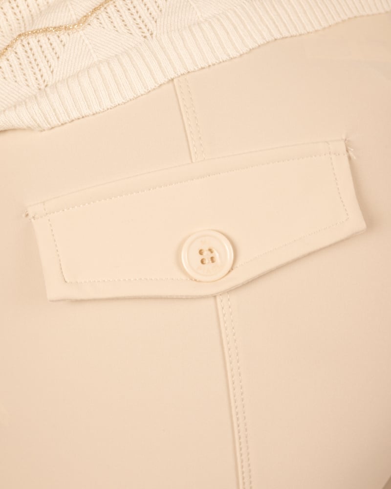 Lichtbeige travelstof broek van Mi Piace - Afbeelding 6