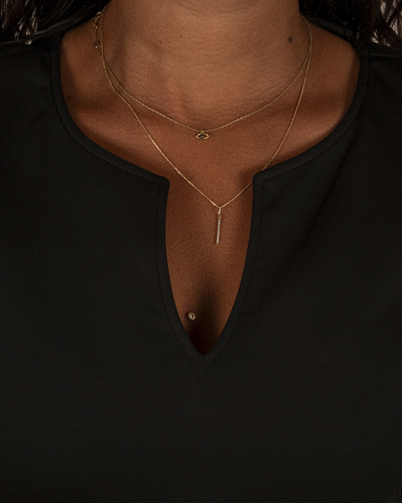 Zwarte basic jurk van Gemma Ricceri - Afbeelding 4