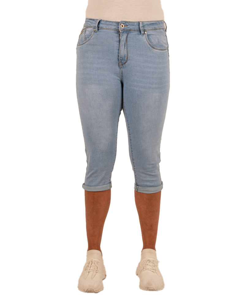 Light blue high waist push-up capri van Norfy - Afbeelding 5