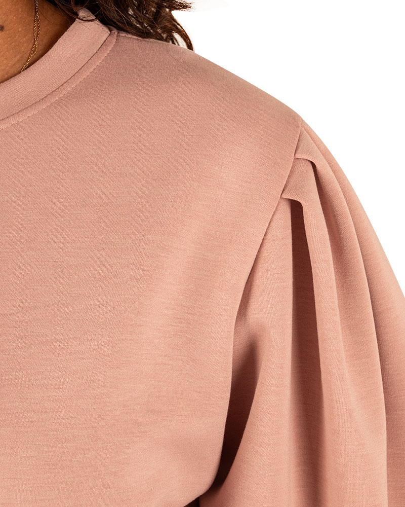 Oudroze joggingpak met pofmouw van El-Vita - Afbeelding 4