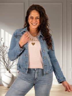 Jeans jasje strass van Gemma Ricceri