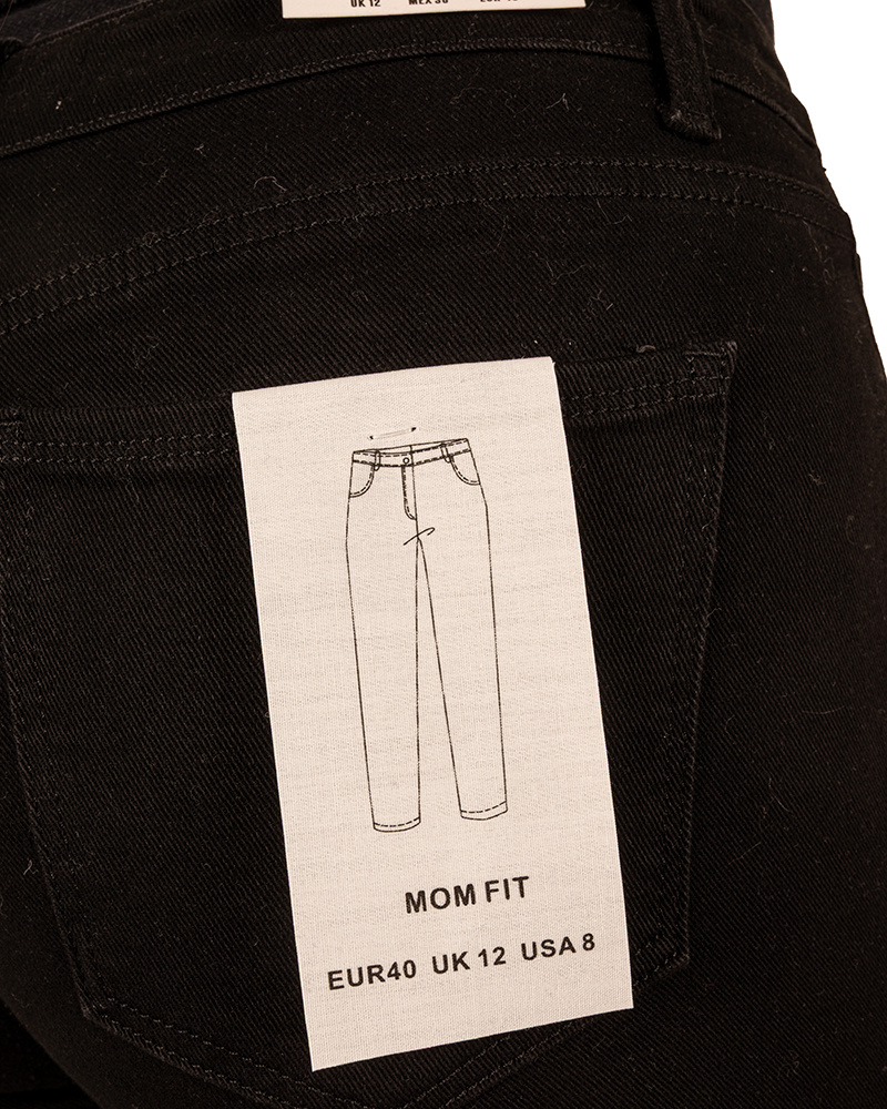 Black high waist mom jeans van Hello Miss - Afbeelding 6