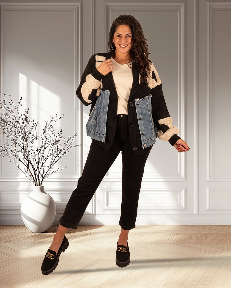 Black high waist mom jeans van Hello Miss