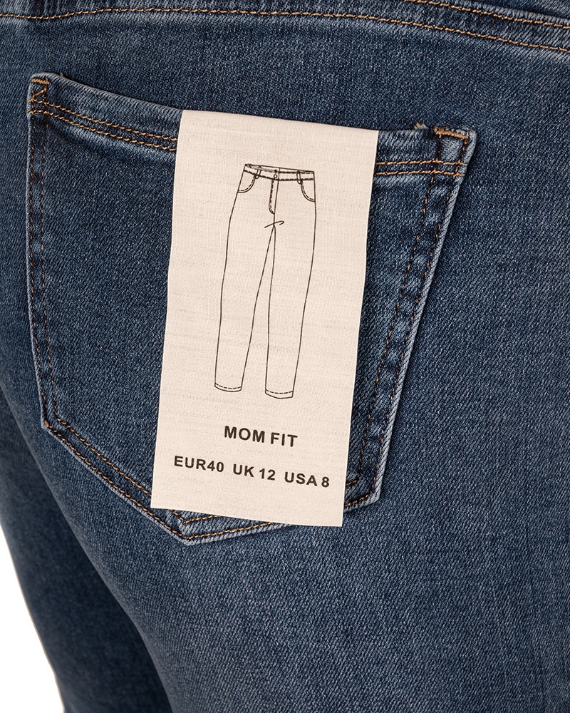 Dark blue high waist mom jeans van Hello Miss - Afbeelding 5