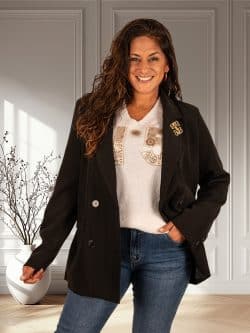 Zwarte blazer van Azzurro