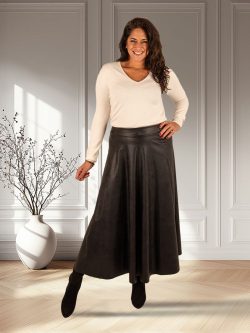 Zwarte pu rok van Triple Nine