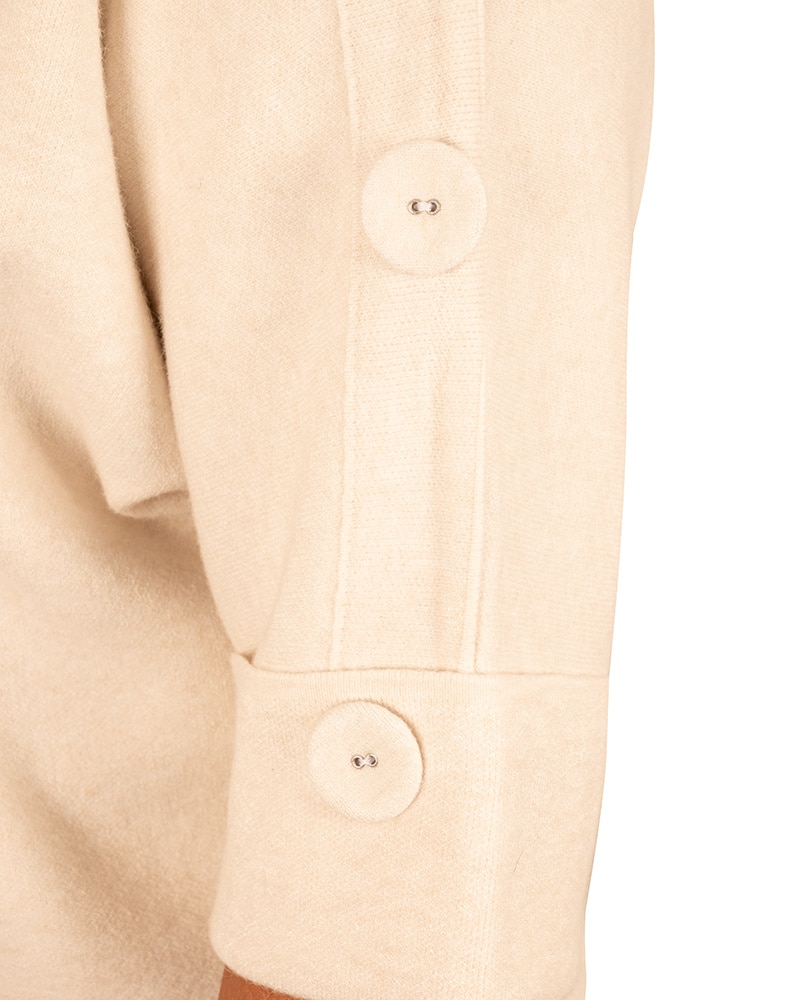 Ecru trui met knopen van Awa Studio - Afbeelding 4