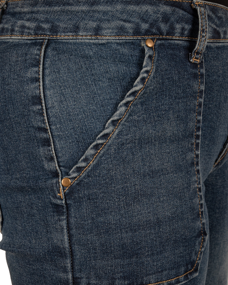 Dark blue wide leg jeans van Toxik - Afbeelding 6