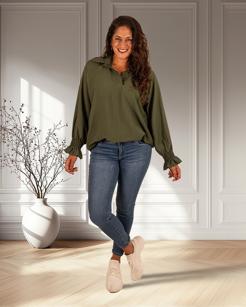 Groene blouse van Gemma Ricceri - Afbeelding 2
