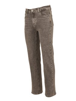 Grijze high rise straight jeans van Norfy