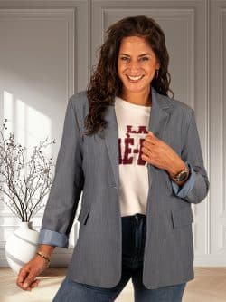 Blauwe blazer van Forza