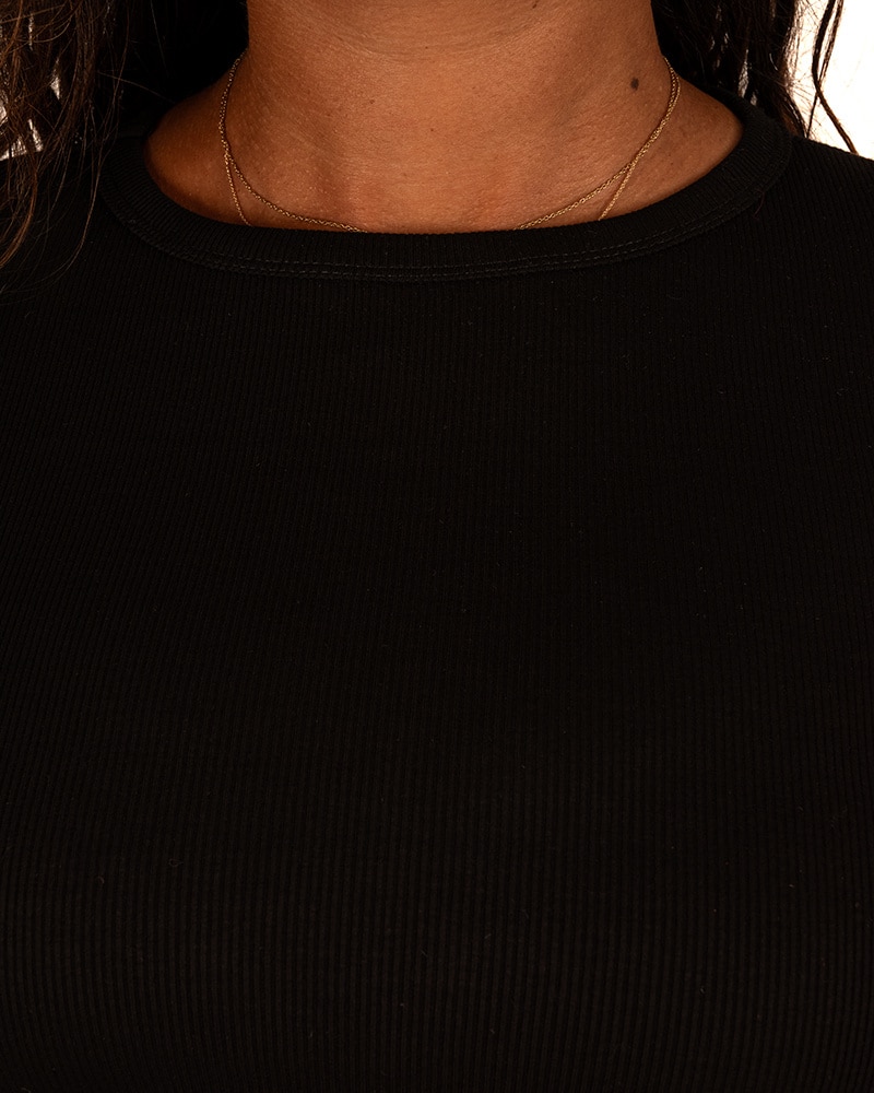 Zwart shirt lange mouw van Azzurro - Afbeelding 3